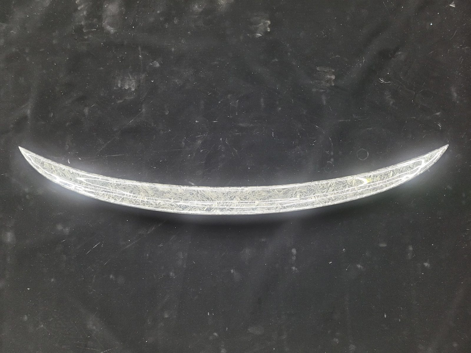 Forged carbon fiber BMW M3 spoiler — gloss clear coat finish